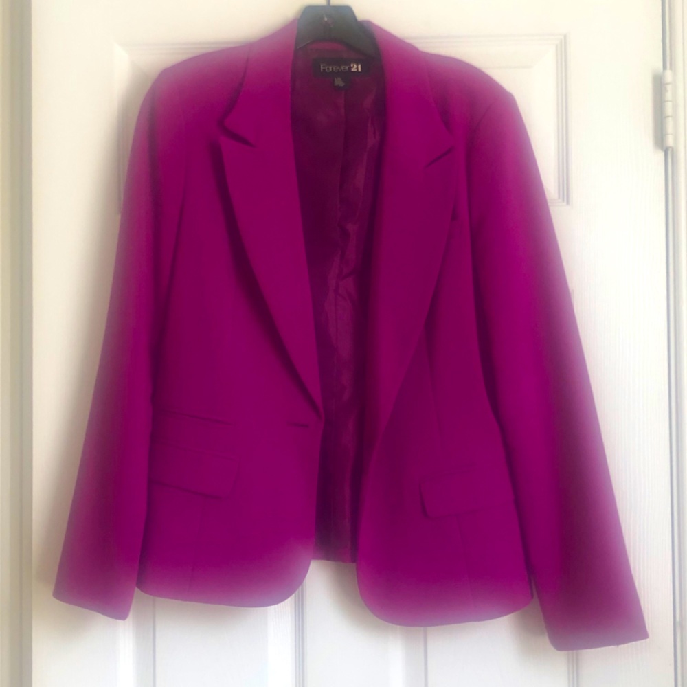 Magenta blazer